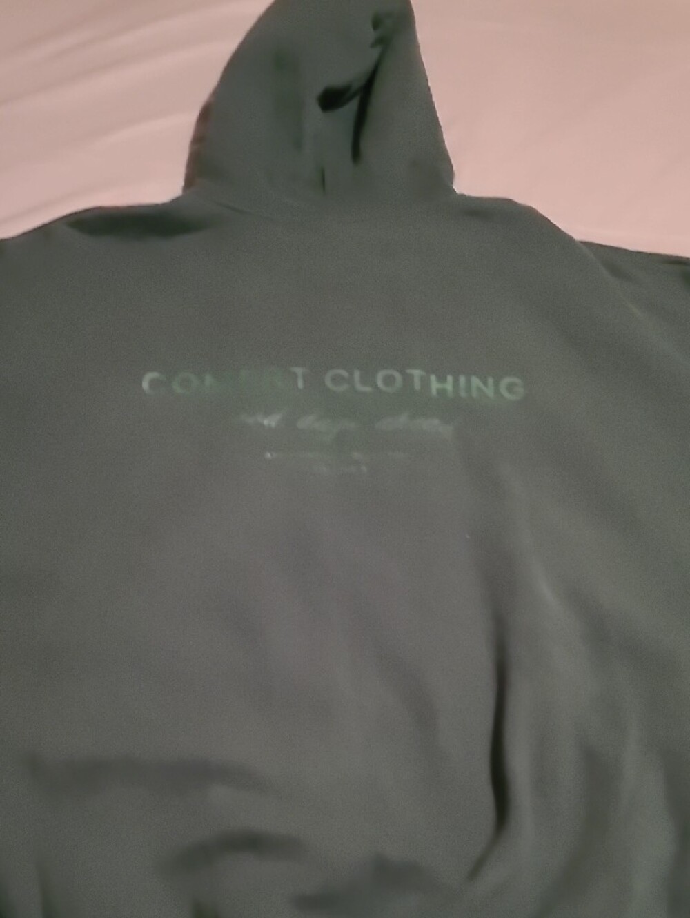 Women's Dark Green Zip-Up Hoodie with Hood - Picture 7 of 8